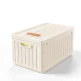 Snhomee Stackable Plastic Storage Bins with Lids – Opaque Design, Hidden Lid Compartment, Foldable & Space-Saving Closet Organizer