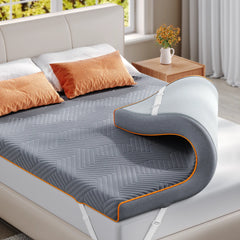 Snhomee 4"/3" Cooling Gel Memory Foam Mattress Topper – Pressure Relief for College Dorm & Home Use, CertiPUR-US & OEKO-TEX Certified