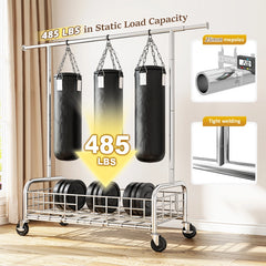 Snhomee 71"H Rolling Garment Rack with Storage Basket, Adjustable Clothes Rack Organizer for Laundry Bedroom, Closet, Retail Store