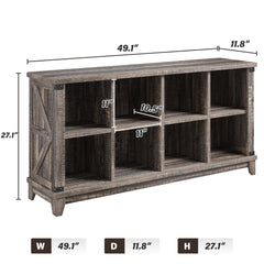 Modern 8-Cube Storage Shelf Organizer - Multipurpose Bookcase & Display Shelves for Living Room, Bedroom, Office-Black Oak-snhomee