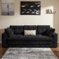 Convertible Folding Sofa Bed,Tri-Fold Couch for Living Room Lounge,Pull Out Sleeper Sofa with Pillows