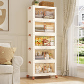 Plastic Storage Bins with Lids, Clear Storage Bins on Wheels,Stackable Storage Box Closet Organizer