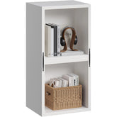 Snhomee Modular Cube Storage Organizer with Doors, Stackable DIY Bookshelf & Multi-Purpose Display Unit