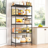 Snhomee 21.5"W Storage Shelves, 5-Tier Adjustable Shelving Units, 1000 LBS Heavy Duty Storage Racks for Pantry, Kitchen and Closet