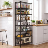 Snhomee 8‑Tier Heavy‑Duty Wire Shelving Unit,1200 lbs Capacity,72"H Adjustable Steel Storage Shelves for Pantry,Kitchen,Garage