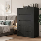 Snhomee Chest of Drawers for Bedroom, 6 Drawers Modern Storage Cabinet for Living Room