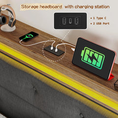 Built-in USB & Type-C charging ports make it easy to power phones, tablets, or other devices without messy cords.