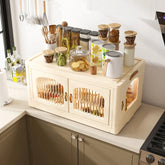 Snhomee Stackable Storage Bins with Lids and Wheels