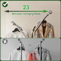 Snhomee 70"H 630LBS Heavy Duty Rolling Garment Rack with Shelves,Adjustable Commercial Clothing Rack for Bedroom, Closet, Laundry