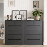 Snhomee Chest of Drawers for Bedroom, 6 Drawers Modern Storage Cabinet for Living Room