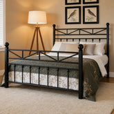 SNHOMEE 54" Tall Headboard Metal Platform Bed Frame with LED Lights, 12.7" Under-Bed Storage, Noise-Free Metal Slats, No Box Spring Needed for Apartments & Guest Rooms