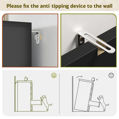 Solid_Wood_6-Drawer_Dresser_Black