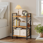 Display on the bookshelf next to the bed in the bedroom