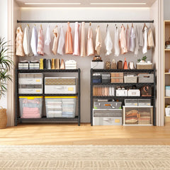 Snhomee 3-Tier Metal Shelving 468LBS,Adjustable Steel Wire Shelving Units,Storage Rack for Kitchen Pantry Closet Dorm