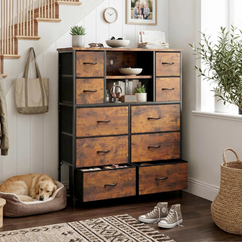 dresser for closet Snhomee 10-Drawer Tall with Mesh Door duplicate_check free assembly. cute summer linen dresses DENIM CORSET (Size):L