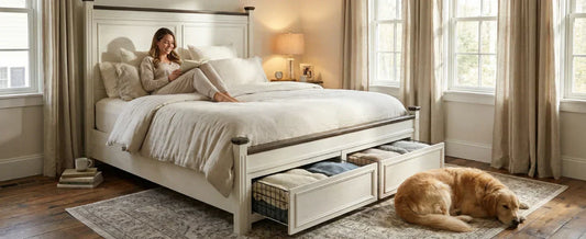 Spring Bedroom Refresh: Modern White Furniture and Smart Storage Ideas for a Brighter Space