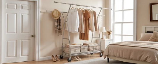 Space-Saving Wardrobe Solutions: Master Your Space With Rolling Clothes Racks