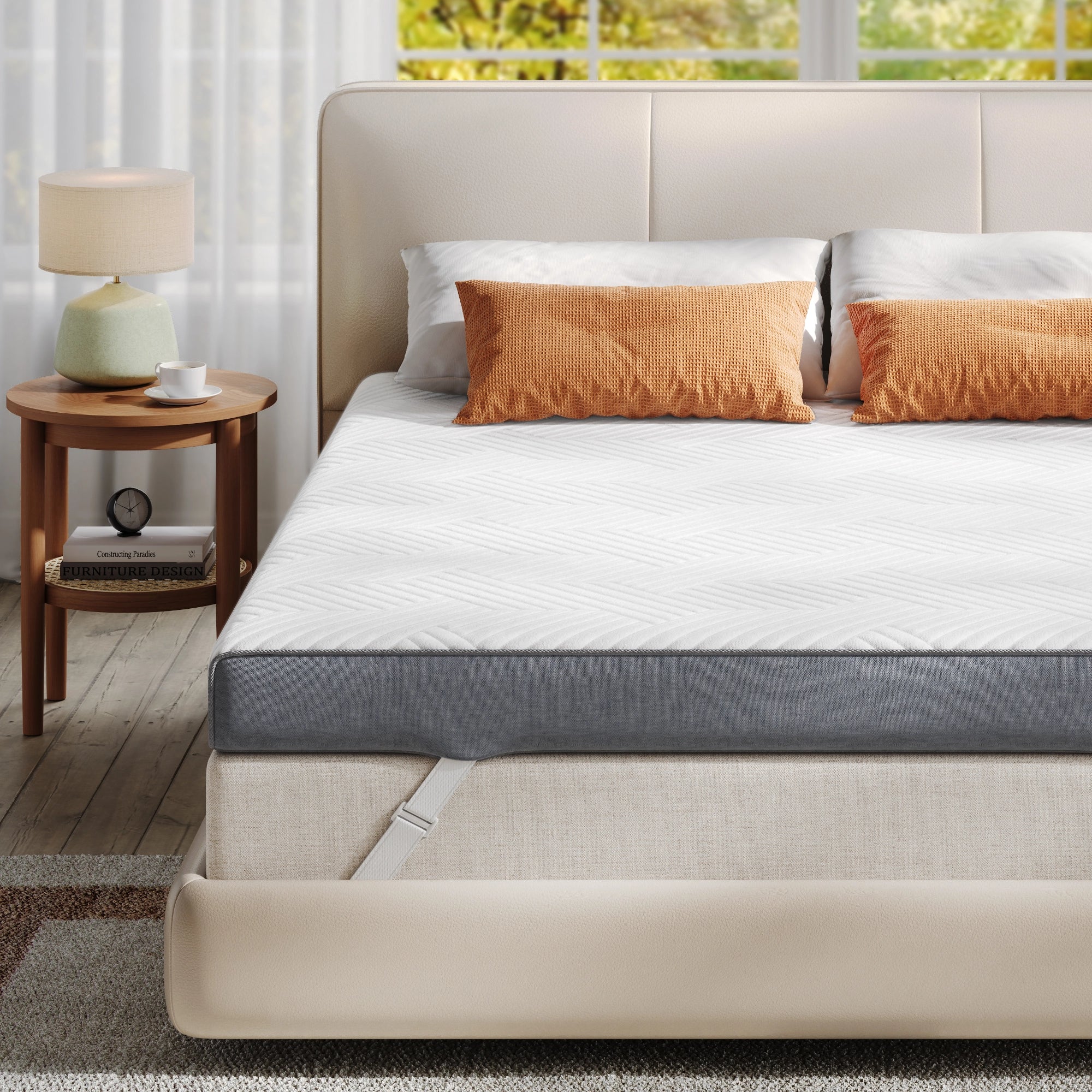 Snhomee 4"/3" Cooling Gel Memory Foam Mattress Topper – Pressure Relief for College Dorm & Home Use, CertiPUR-US & OEKO-TEX Certified