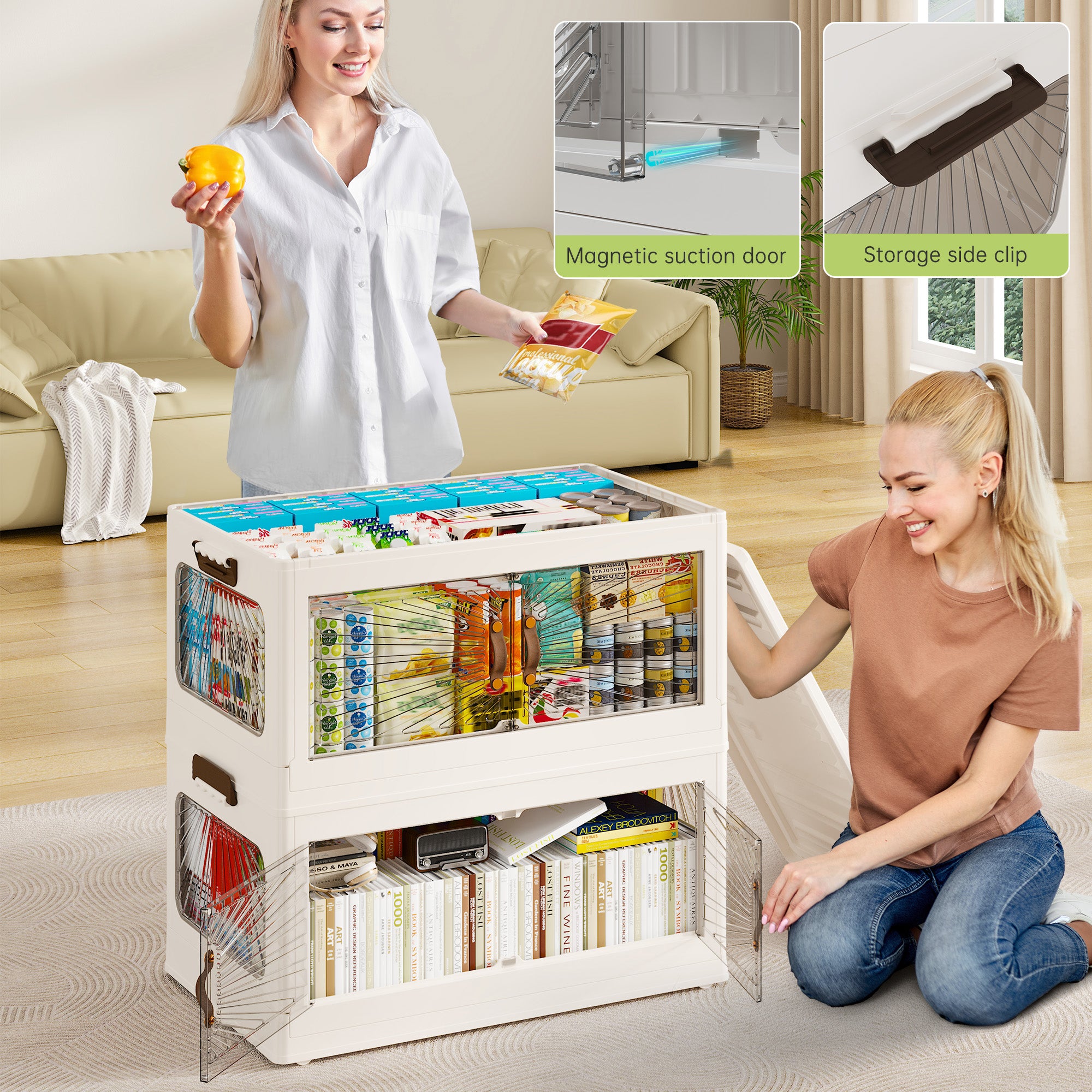 Plastic Storage Bins with Lids，stackable storage bins on Wheels