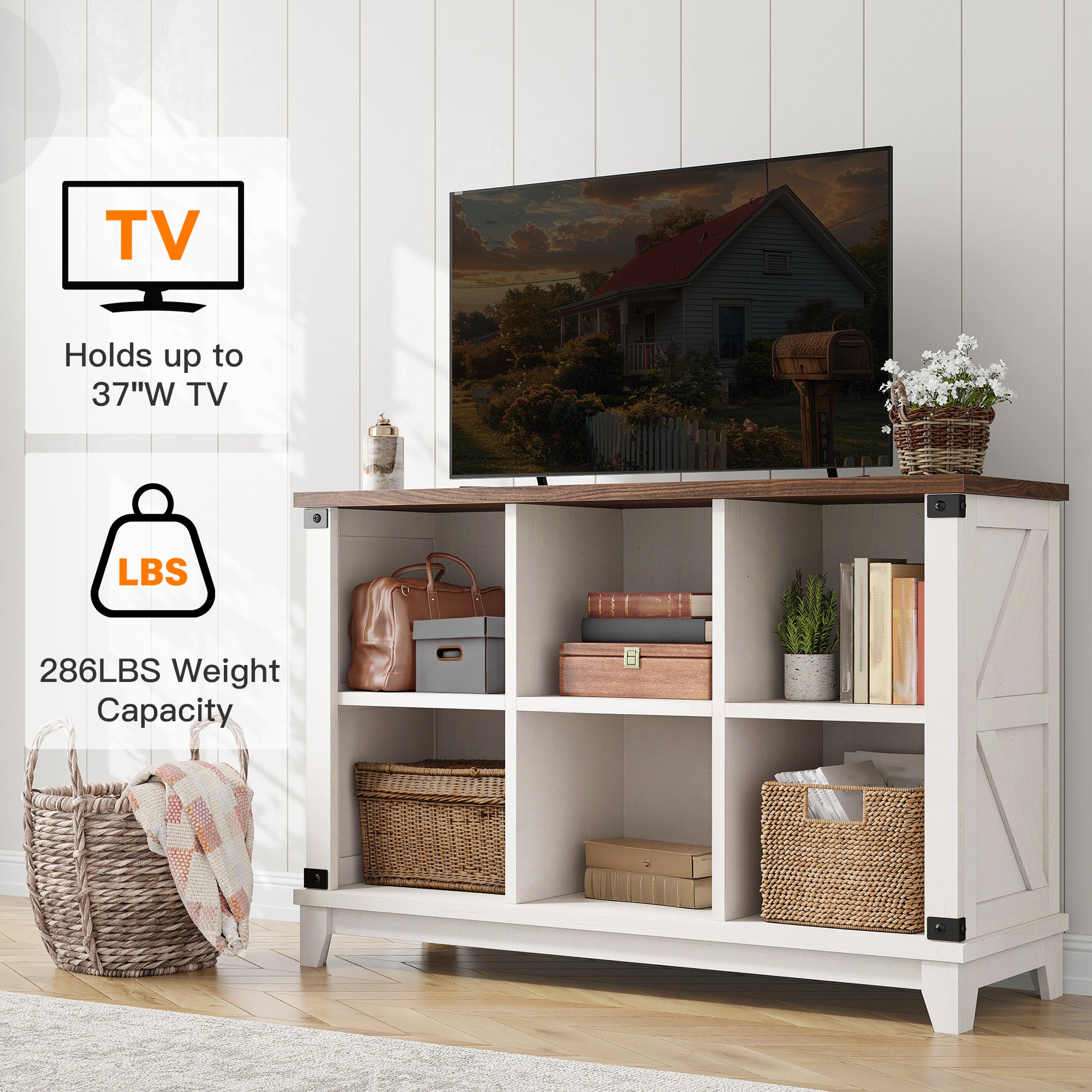 6 Cube Storage Organizer and Shelf, Bookshelf with Storage, Cube Storage Shelf for Bedroom and Home Office