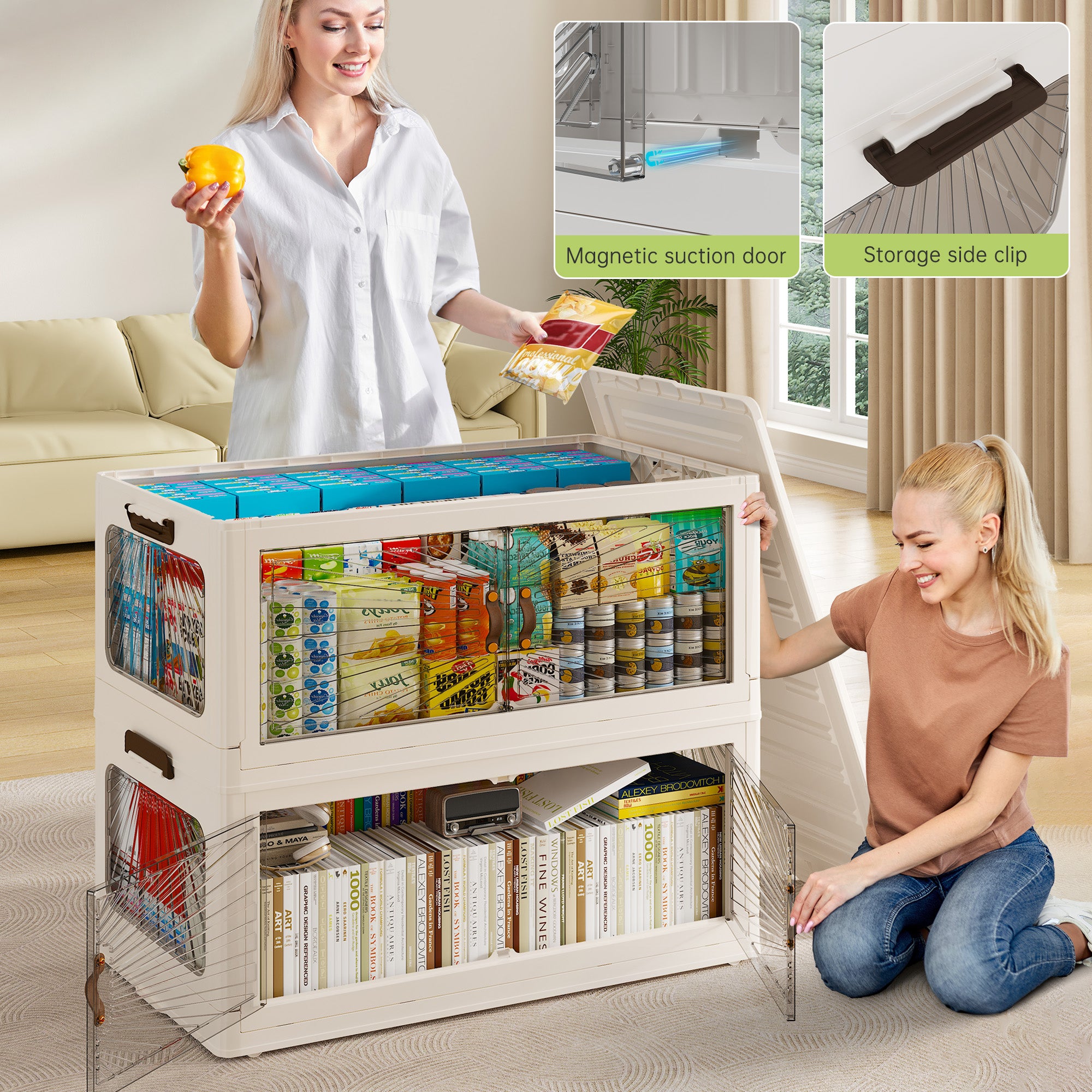 Plastic Storage Bins with Lids，stackable storage bins on Wheels