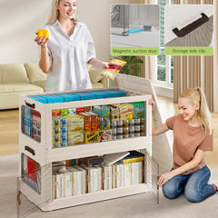 Plastic Storage Bins with Lids，stackable storage bins on Wheels