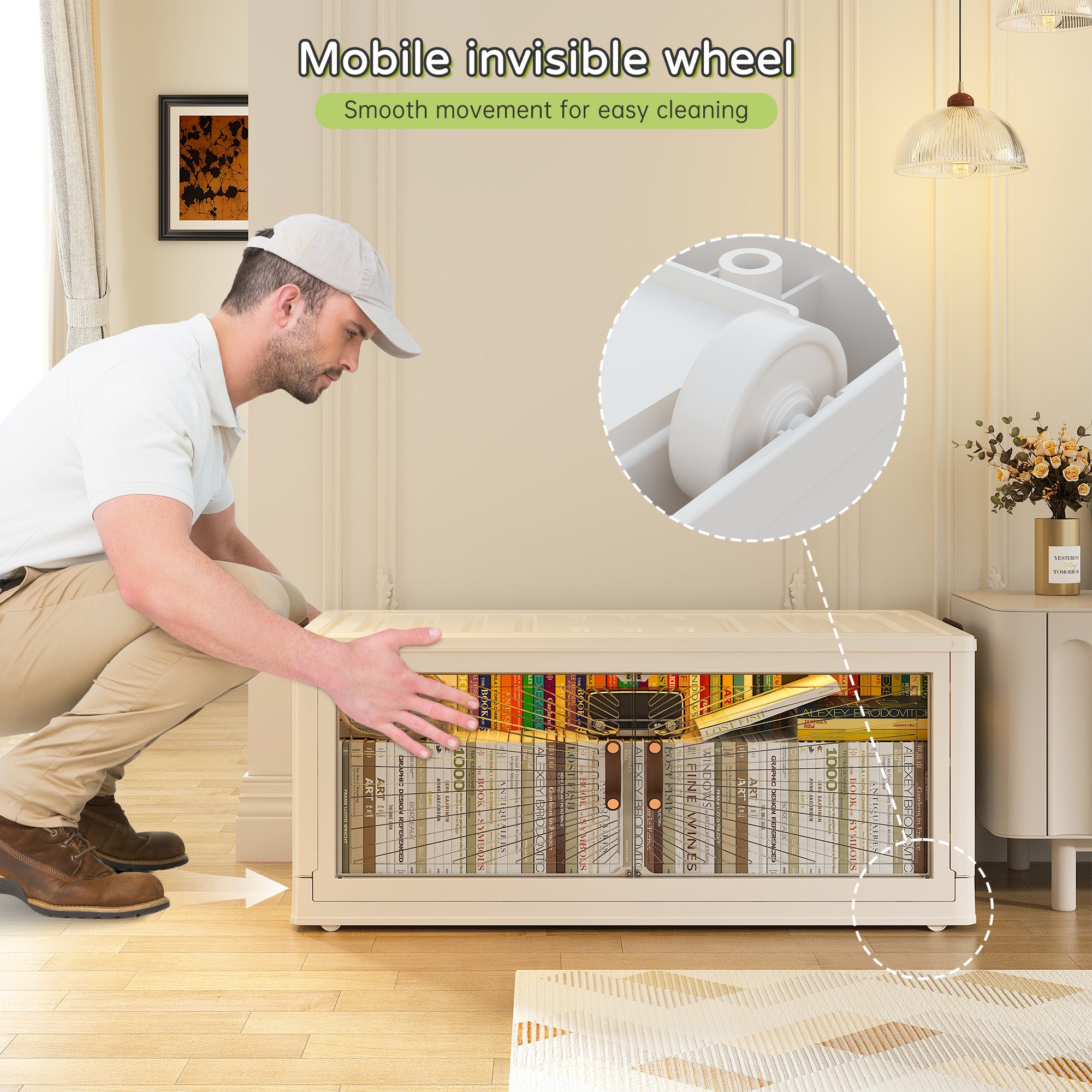 Plastic Storage Bins with Lids，stackable storage bins on Wheels