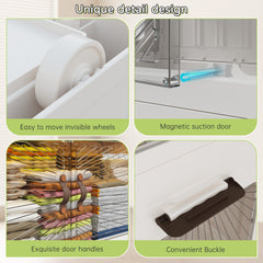 Plastic Storage Bins with Lids，stackable storage bins on Wheels