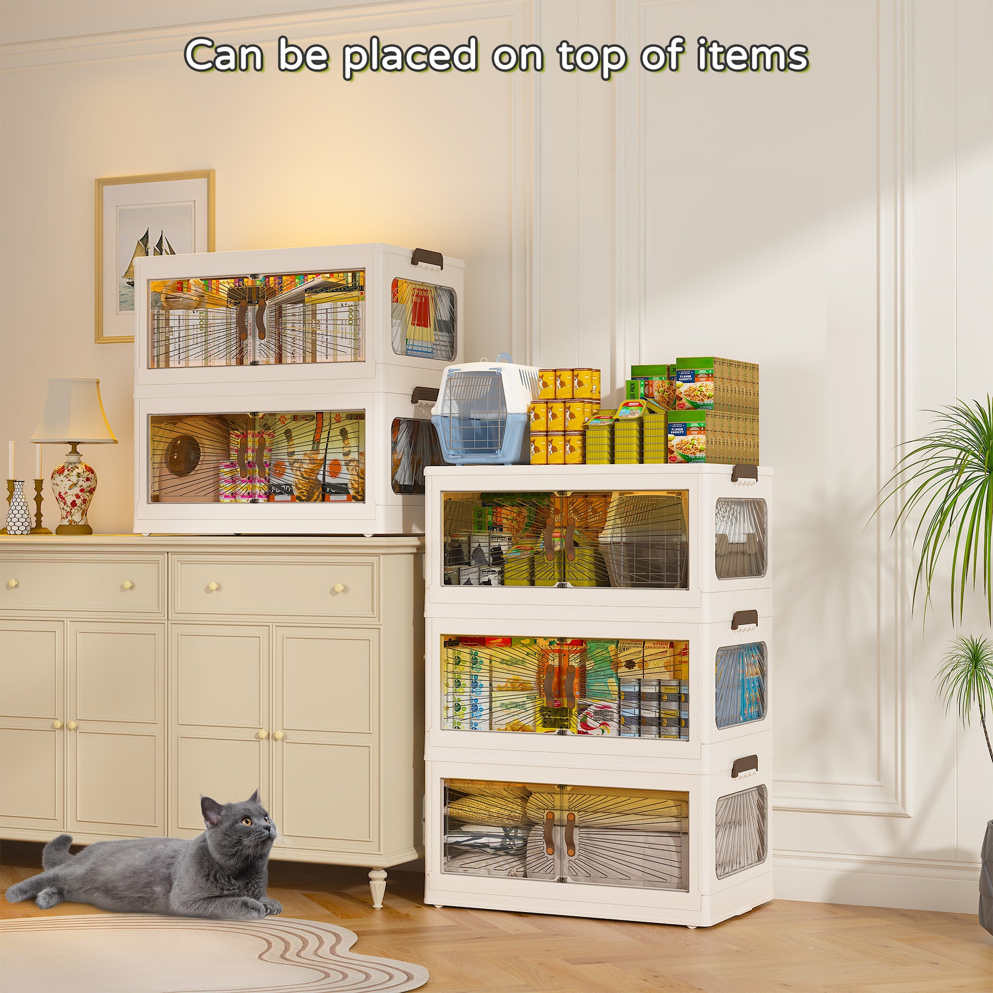 Plastic Storage Bins with Lids，stackable storage bins on Wheels