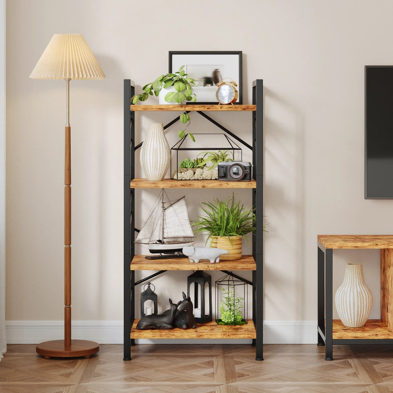 Living room scene display with the front of the bookshelf