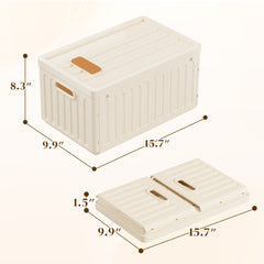 Snhomee Stackable Plastic Storage Bins with Lids – Opaque Design, Hidden Lid Compartment, Foldable & Space-Saving Closet Organizer