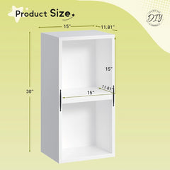 Snhomee Modular Cube Storage Organizer with Doors, Stackable DIY Bookshelf & Multi-Purpose Display Unit