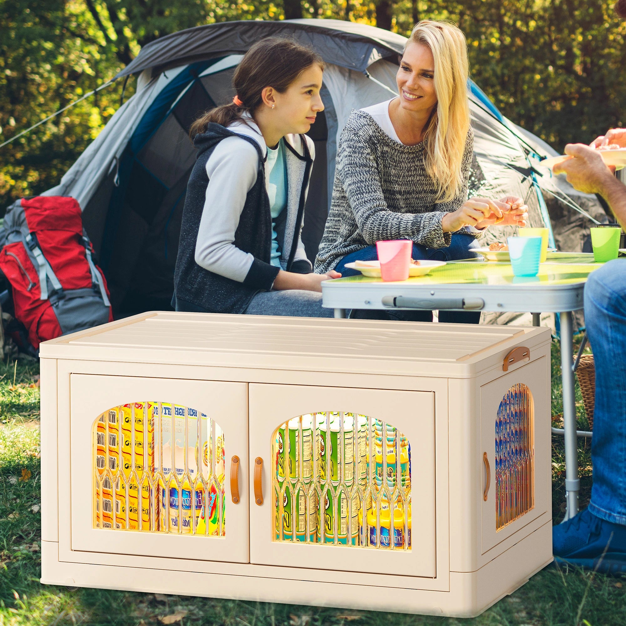 Snhomee Stackable Storage Bins with Lids and Wheels