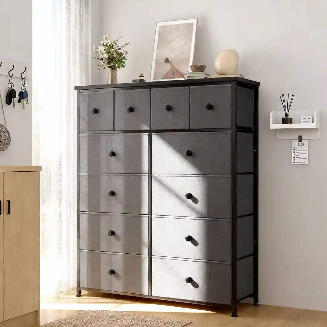 long dresser with deep drawers Siena Handmade Farmhouse Set: Bedroom Storage The 12 Drawer Triple Dresser offers an elegant Mansfield 6-Drawer Long Cherry Dresser