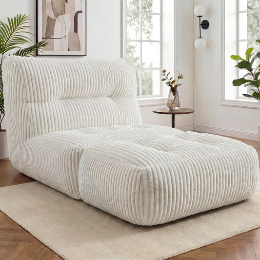 Snhomee 31.49" H Bean Bag Chairs with Foldable Ottoman,Bean Bag Chair  with Foldable Ottoman for Living Room, Bedroom or Balcony 2000