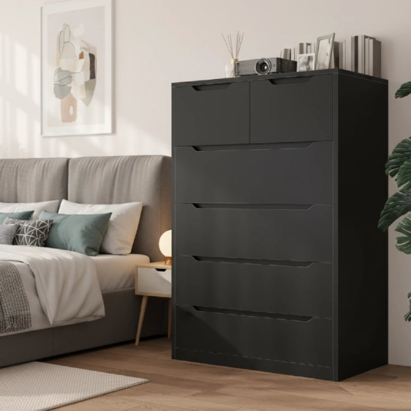 Snhomee Chest of Drawers for Bedroom, 6 Drawers Modern Storage Cabinet for Living Room
