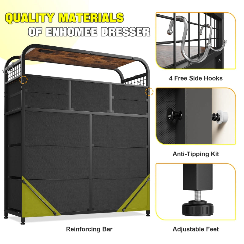 reinforced bar, adjustable feet