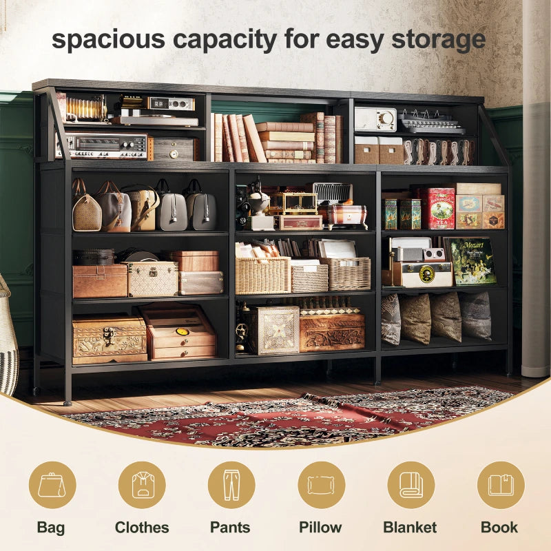 Display and description of the storage space of a dressing table