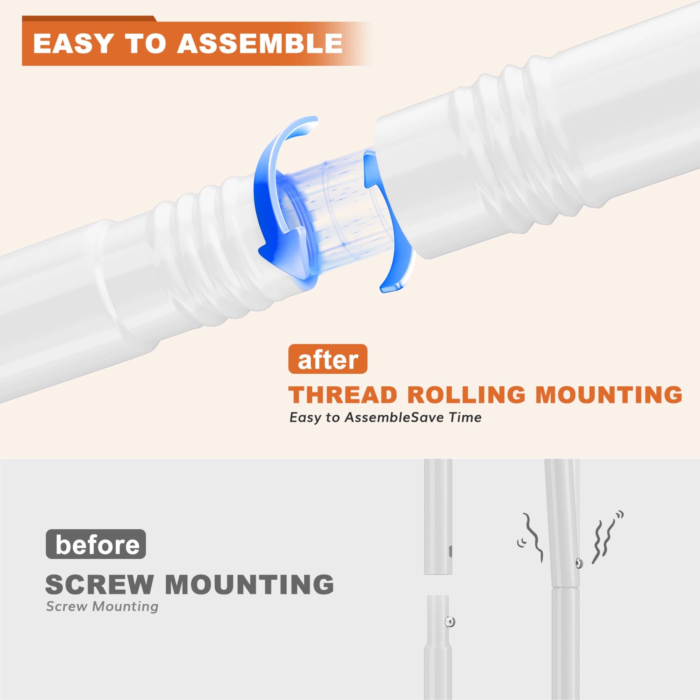 Set up this easy-to-assemble double rod garment rack with less hassle and quickly create additional wardrobe storage.