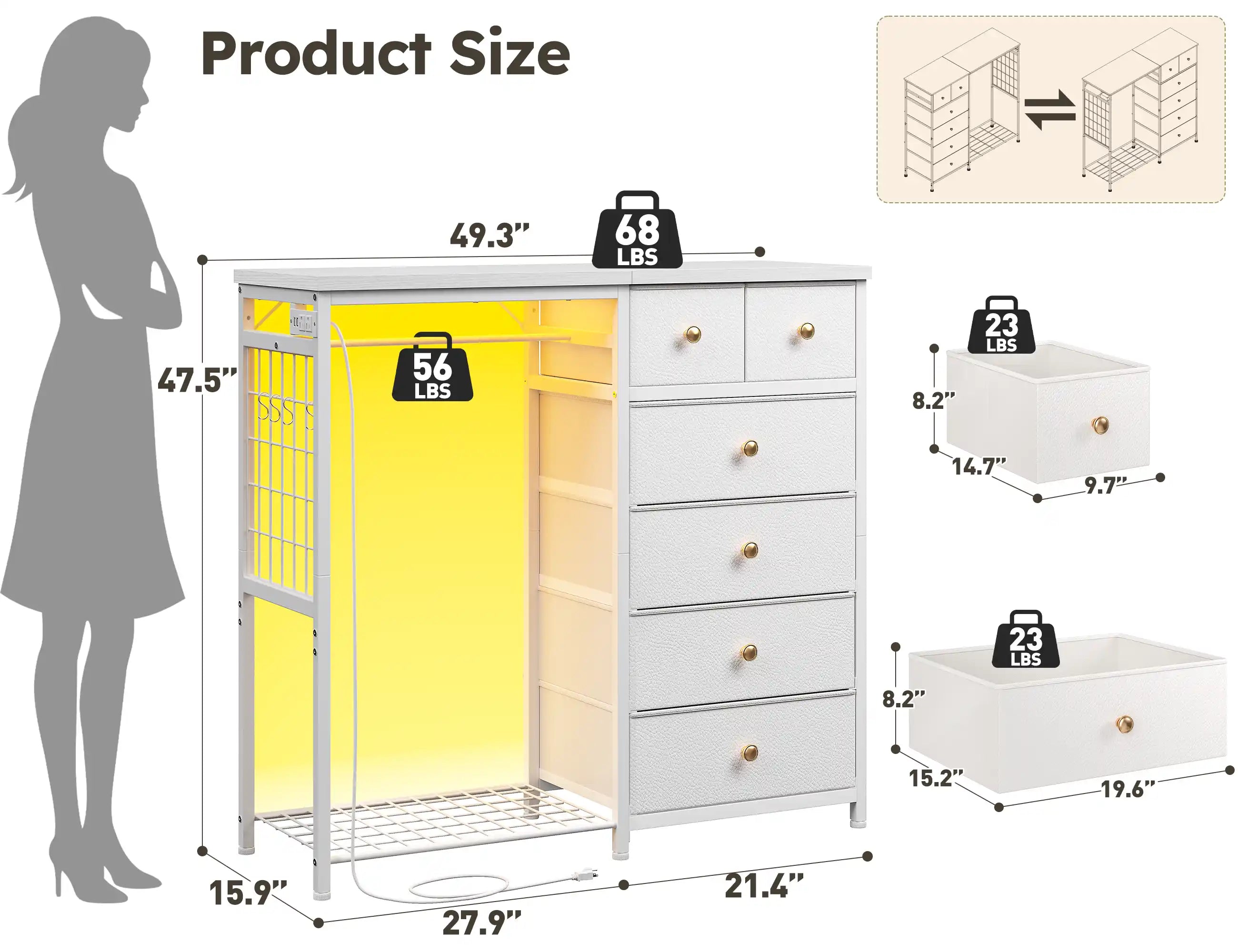 small dresser for bedroom 12 Best Dressers Small Spaces in 2024 assembled drawer glides for easy assembly Sorbus 4 Drawers Narrow Dresser