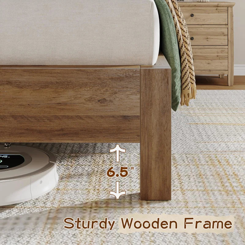 Elevated 6" clearance allows robotic vacuums to clean underneath. 
