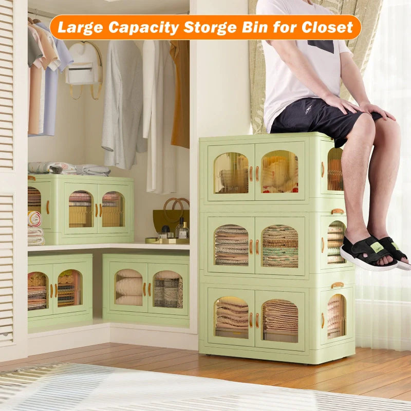 Enhomee_32.4_GAL_Stackable_Plastic_Bins_for_Closet_3PC--Green