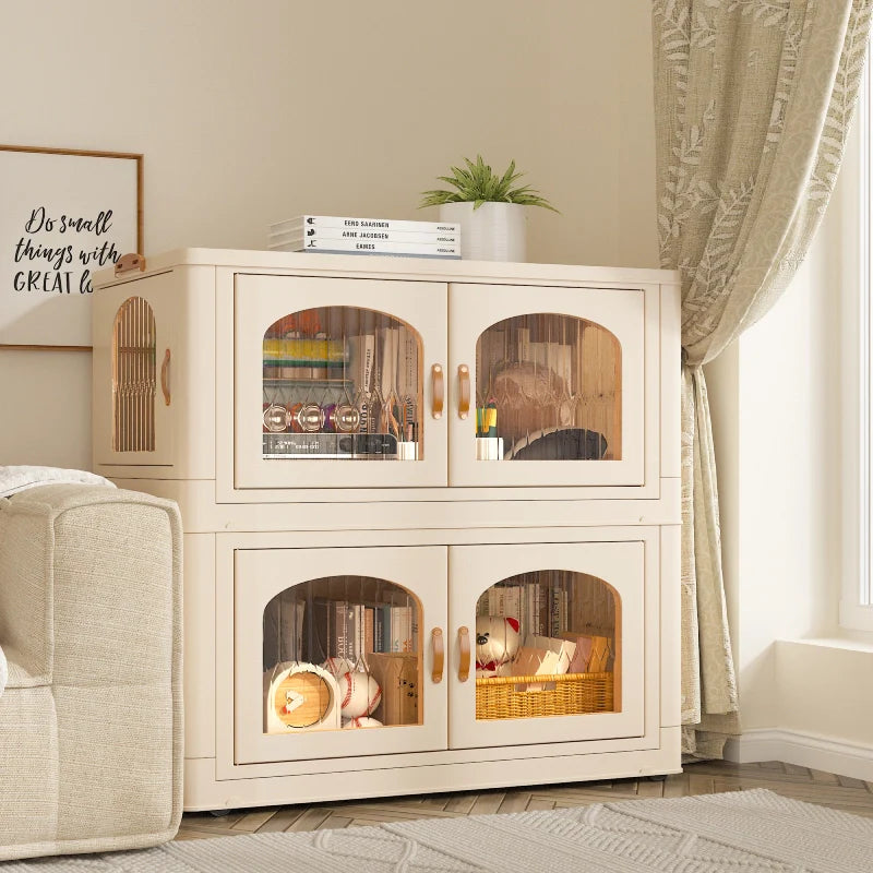 Snhomee Stackable Storage Bins with Lids and Wheels