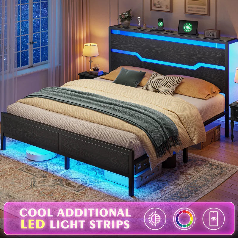 LED strip lighting in multiple colors