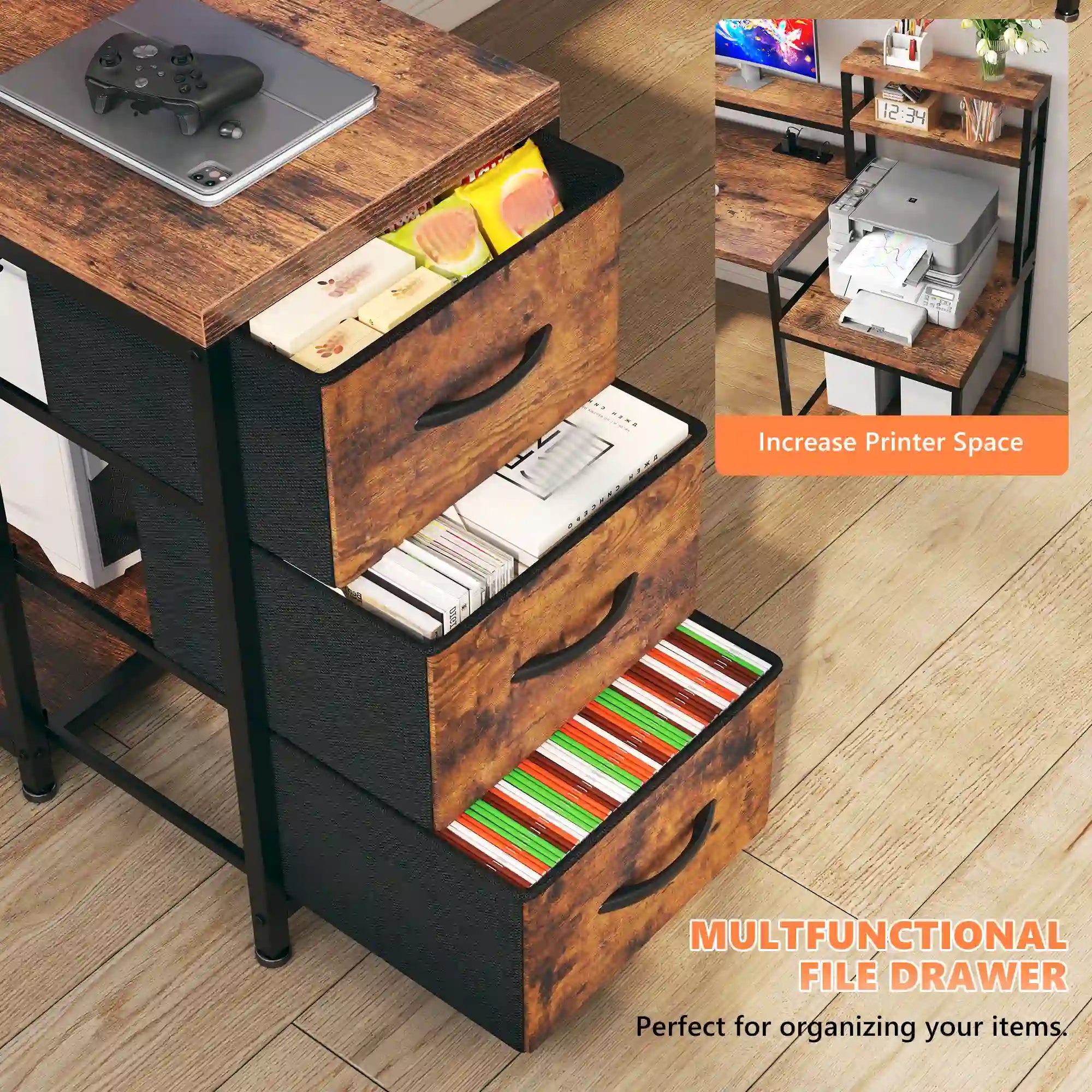 GamingDeskwithPowerOutlet-RusticBrown-3