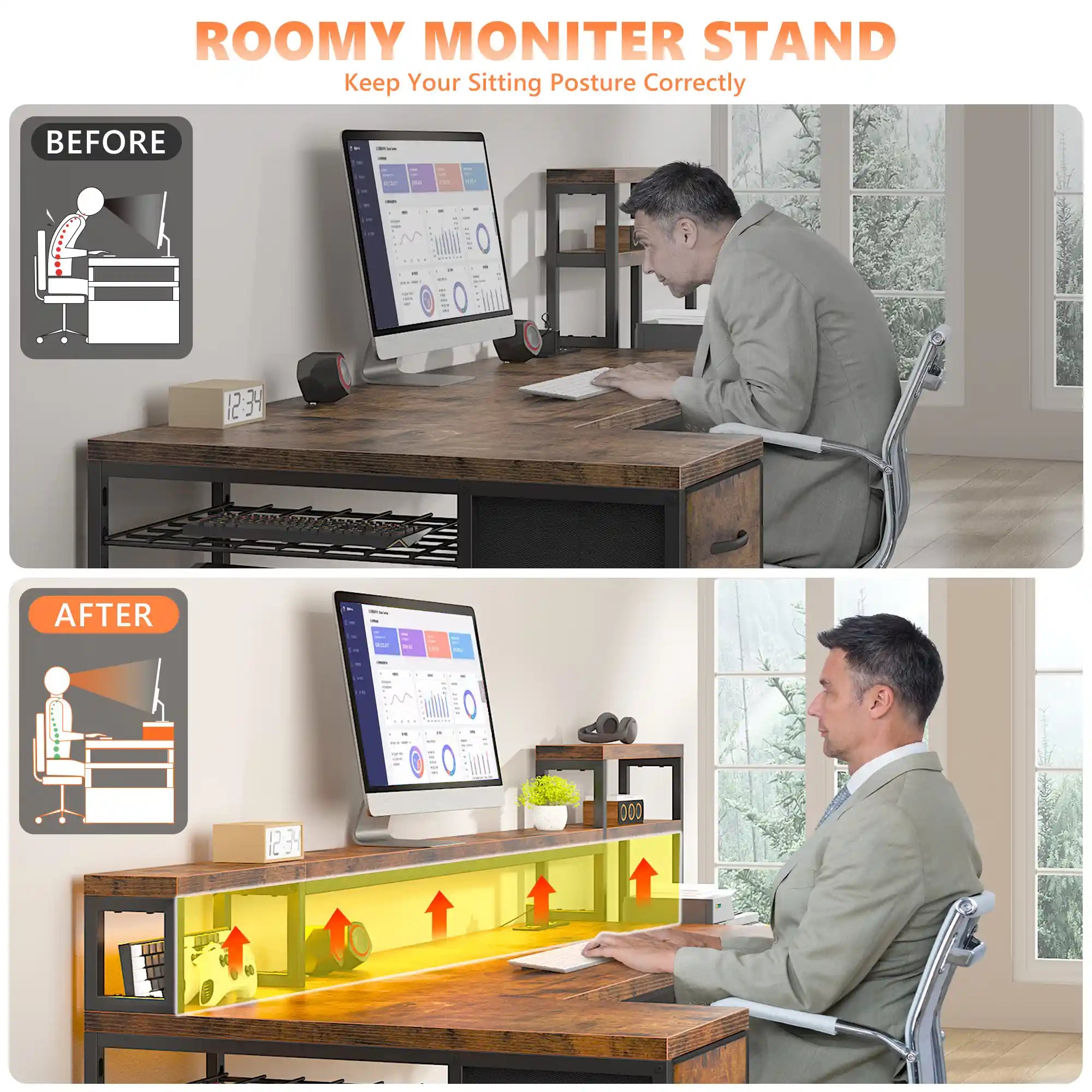 GamingDeskwithPowerOutlet-RusticBrown-5