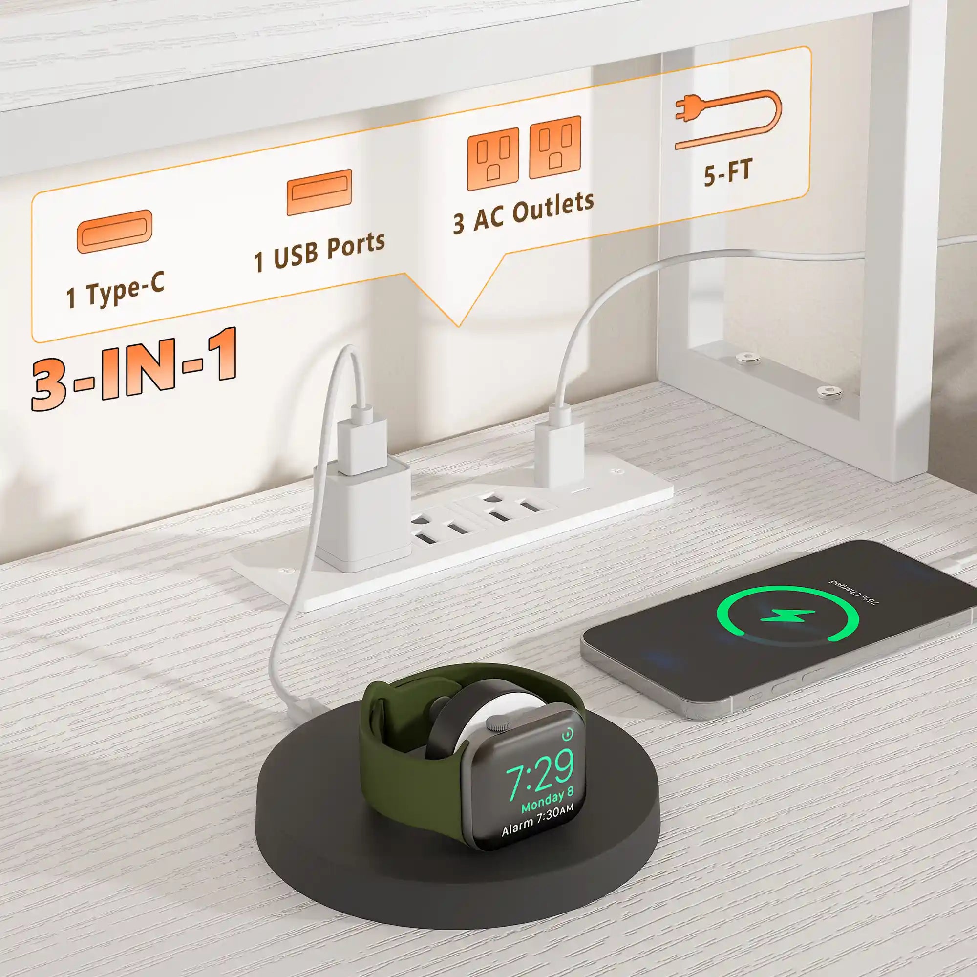 GamingDeskwithPowerOutlet-White-6