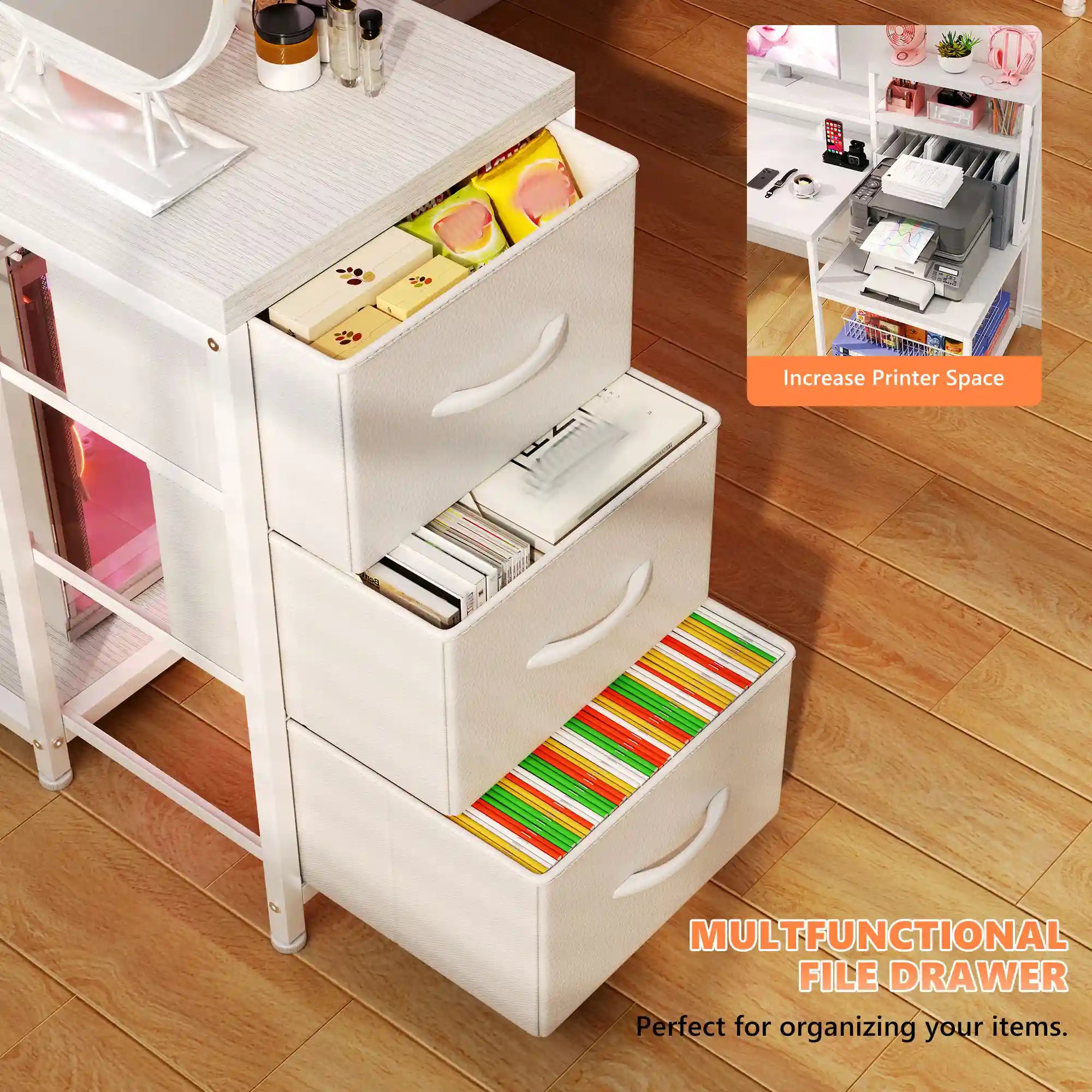 GamingDeskwithPowerOutlet-White-printerspace