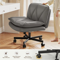Ergonomic Computer Chair with Cross-Legged Comfort & 5-Leg Stability – Ideal for Home Office, Study & Relaxation