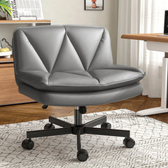 Ergonomic Computer Chair with Cross-Legged Comfort & 5-Leg Stability – Ideal for Home Office, Study & Relaxation